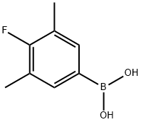 3,5-DIMETHYL-4-FLUORO-페닐렌붕산 구조식 이미지