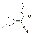 아세트산,시아노[(3R)-3-메틸사이클로펜틸리덴]-,에틸에스테르,(2E)-(9CI) 구조식 이미지