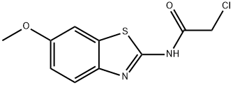 2-CHLORO-N-(6-METHOXY-BENZOTHIAZOL-2-YL)-아세트아미드 구조식 이미지