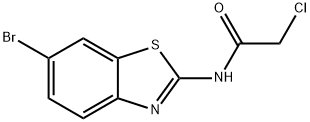 N-(6-BROMO-BENZOTHIAZOL-2-YL)-2-CHLORO-ACETAMIDE Structure