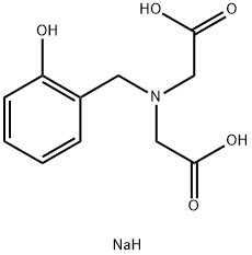 disodium N-(carboxylatomethyl)-N-[(2-hydroxyphenyl)methyl]glycinate Structure