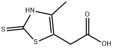 2-Mercapto-4-methyl-5-thiazoleacetic acid Structure