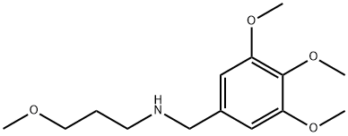 N-(3-methoxypropyl)-3,4,5-trimethoxybenzylamine 구조식 이미지