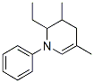 Pyridine, 2-ethyl-1,2,3,4-tetrahydro-3,5-dimethyl-1-phenyl- (9CI) 구조식 이미지