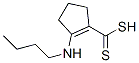 2-(Butylamino)-1-cyclopentene-1-carbodithioic acid Structure