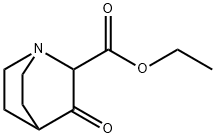3-Oxo-2-quinuclidinecarboxylic acid ethyl ester Structure