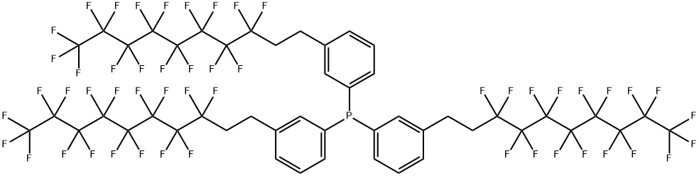 TRIS-(3-(HEPTADECAFLUORODECYL)PHENYL)-P& Structure