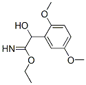 Benzeneethanimidic  acid,  -alpha--hydroxy-2,5-dimethoxy-,  ethyl  ester  (9CI) Structure