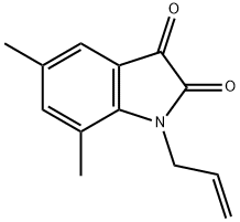 1H-Indole-2,3-dione, 5,7-dimethyl-1-(2-propenyl)- (9CI) Structure