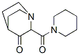 1-[(3-Oxo-1-azabicyclo[2.2.2]octan-2-yl)carbonyl]piperidine 구조식 이미지