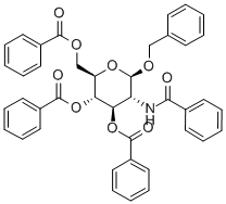 BENZYL-2-BENZAMIDO-3,4,6-TRI-O-BENZOYL-2-DEOXY-BETA-D-GLUCOPYRANOSIDE 구조식 이미지