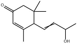 3-oxo-α-ionol,4-(3-hydroxy-1-butenyl)-3,5,5-trimethyl-2-Cyclohexen-1-one Structure