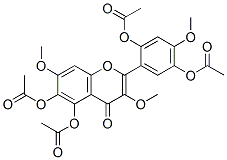 2',5,5',6-Tetrakis(acetyloxy)-3,4',7-trimethoxyflavone Structure