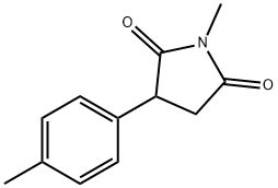 N-methyl-2-(4-methylphenyl)succinimide Structure