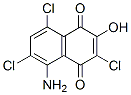 1,4-Naphthalenedione,  5-amino-3,6,8-trichloro-2-hydroxy- Structure