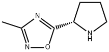 (S)-3-메틸-5-(2-피롤리디닐)-1,2,4-옥사디아졸 구조식 이미지