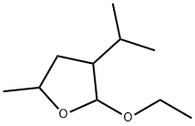 Furan, 2-ethoxytetrahydro-5-methyl-3-(1-methylethyl)- (9CI) Structure