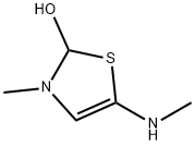 2-Thiazolol, 2,3-dihydro-3-methyl-5-(methylamino)- (9CI) Structure