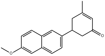 2-Cyclohexen-1-one, 5-(6-Methoxy-2-naphthalenyl)-3-Methyl- Structure