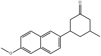 Cyclohexanone, 3-(6-Methoxy-2-naphthalenyl)-5-Methyl- Structure