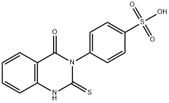 4-(1,4-dihydro-4-oxo-2-thioxo-3(2H)-quinazolinyl)benzenesulphonic acid Structure