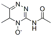 Acetamide,  N-(5,6-dimethyl-4-oxido-1,2,4-triazin-3-yl)- Structure