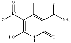 3-Pyridinecarboxamide, 1,2-dihydro-6-hydroxy-4-methyl-5-nitro-2-oxo- (9CI) Structure