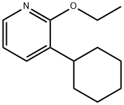 Pyridine, 3-cyclohexyl-2-ethoxy- (9CI) Structure