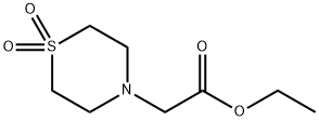 ETHYL 2-(1,1-DIOXO-1LAMBDA6,4-THIAZINAN-4-YL)ACETATE Structure