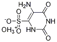 oxonium 5-amino-2,6-dioxo-1,2,3,6-tetrahydropyrimidine-4-sulfonate 구조식 이미지
