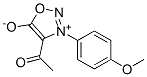 3-(4-Methoxyphenyl)-4-acetyl-1,2,3-oxadiazole-3-ium-5-olate Structure