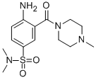4-amino-N,N-dimethyl-3-(4-methylpiperazine-1-carbonyl)benzenesulfonamide Structure