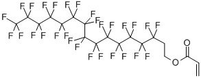 3,3,4,4,5,5,6,6,7,7,8,8,9,9,10,10,11,11,12,12,13,13,14,14,15,15,16,16,16-nonacosafluorohexadecyl acrylate Structure