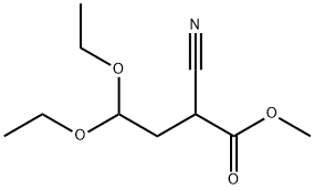 부탄산,2-시아노-4,4-디에톡시-,메틸에스테르(9CI) 구조식 이미지