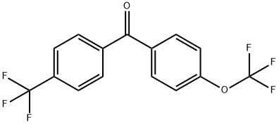 (4-TRIFLUOROMETHOXY-PHENYL)-(4-TRIFLUOROMETHYL-PHENYL)-METHANONE Structure