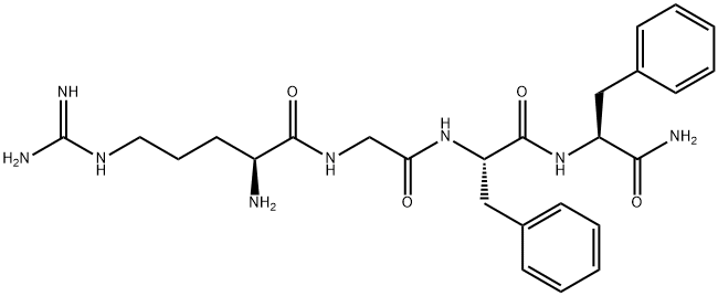 Arg-gly-phe-phe-NH2 Structure