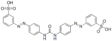 3,3'-[Carbonylbis[(imino-4,1-phenylene)azo]]bis(benzenesulfonic acid) Structure