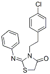 3-[2-(4-Chlorophenyl)ethyl]-2-(phenylimino)-4-thiazolidinone Structure