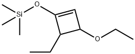 Silane, [(3-ethoxy-4-ethyl-1-cyclobuten-1-yl)oxy]trimethyl- (9CI) 구조식 이미지
