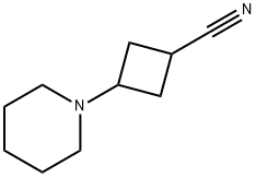 Cyclobutanecarbonitrile, 3-(1-piperidinyl)- (9CI) Structure