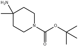 4-AMINO-1-N-BUTOXYCARBONYL-4-METHYL-PIPERIDINE Structure