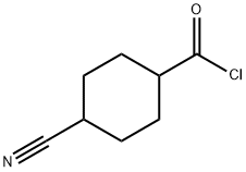 시클로헥산카르보닐염화물,4-시아노-(9CI) 구조식 이미지
