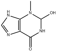 6H-Purin-6-one,  1,2,3,7-tetrahydro-2-hydroxy-3-methyl-  (9CI) Structure