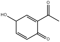 2,5-Cyclohexadien-1-one, 2-acetyl-4-hydroxy- (9CI) Structure