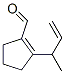 1-Cyclopentene-1-carboxaldehyde, 2-(1-methyl-2-propenyl)- (9CI) Structure