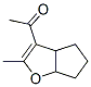 Ethanone, 1-(3a,5,6,6a-tetrahydro-2-methyl-4H-cyclopenta[b]furan-3-yl)- (9CI) Structure