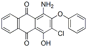 1-amino-3-chloro-4-hydroxy-2-phenoxyanthraquinone Structure