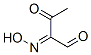 Butanal, 2-(hydroxyimino)-3-oxo- (9CI) Structure