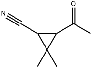 Cyclopropanecarbonitrile, 3-acetyl-2,2-dimethyl- (9CI) Structure