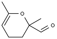 2H-Pyran-2-carboxaldehyde, 3,4-dihydro-2,6-dimethyl- (9CI) Structure